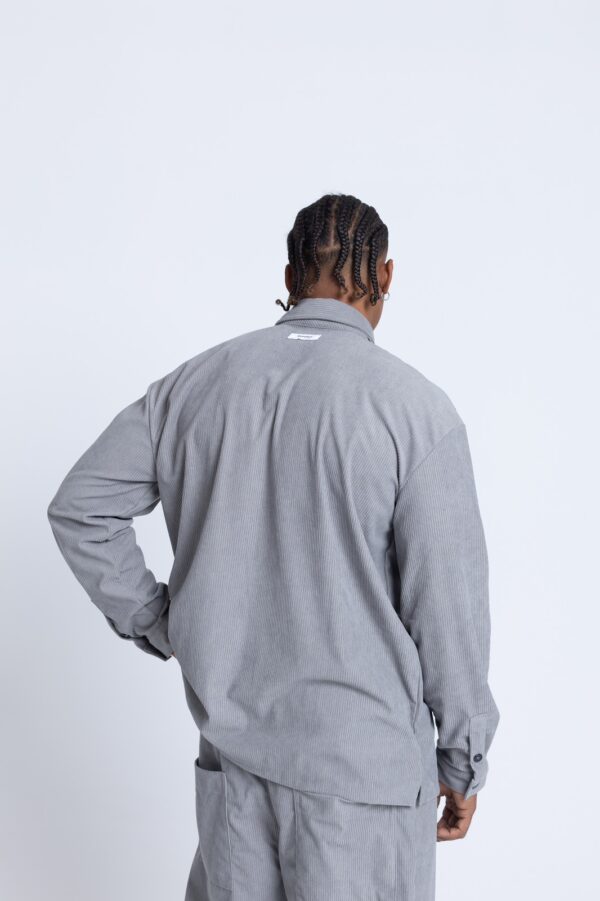 Devoted Corduroy Classic Shirt Gray - Image 2