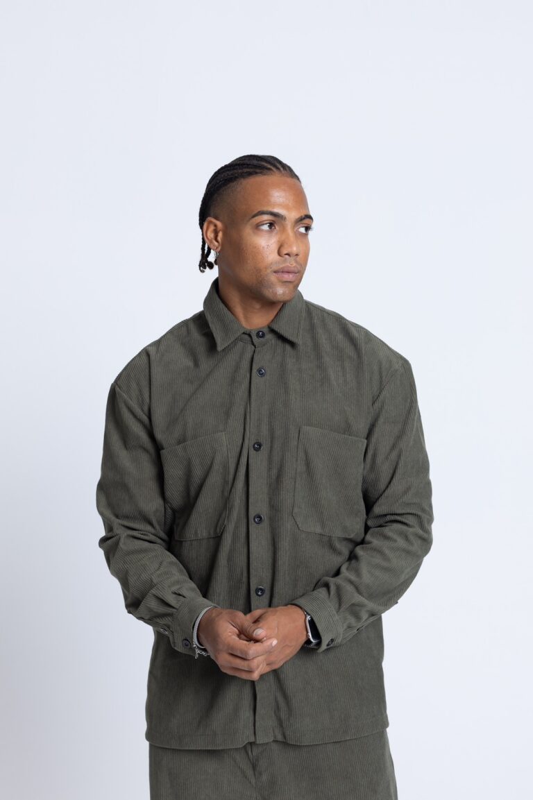 Devoted Corduroy Classic Shirt Green