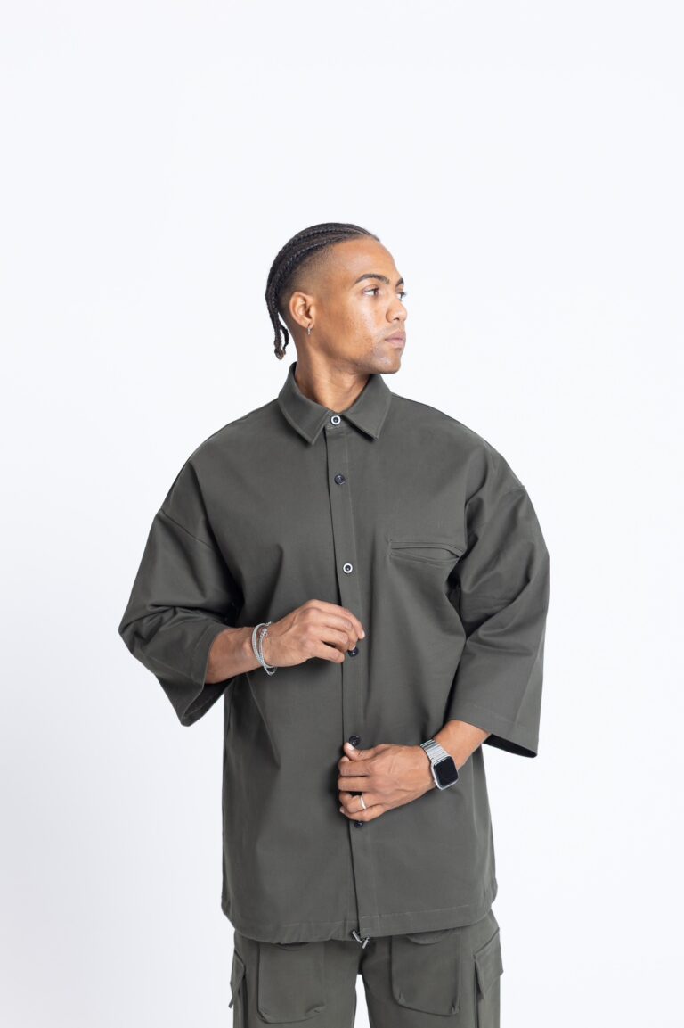 Devoted Minimalist Oversized Shirt  Black
