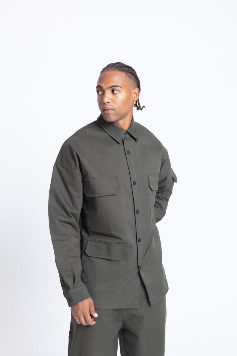 Devoted Shirt with Pockets Black