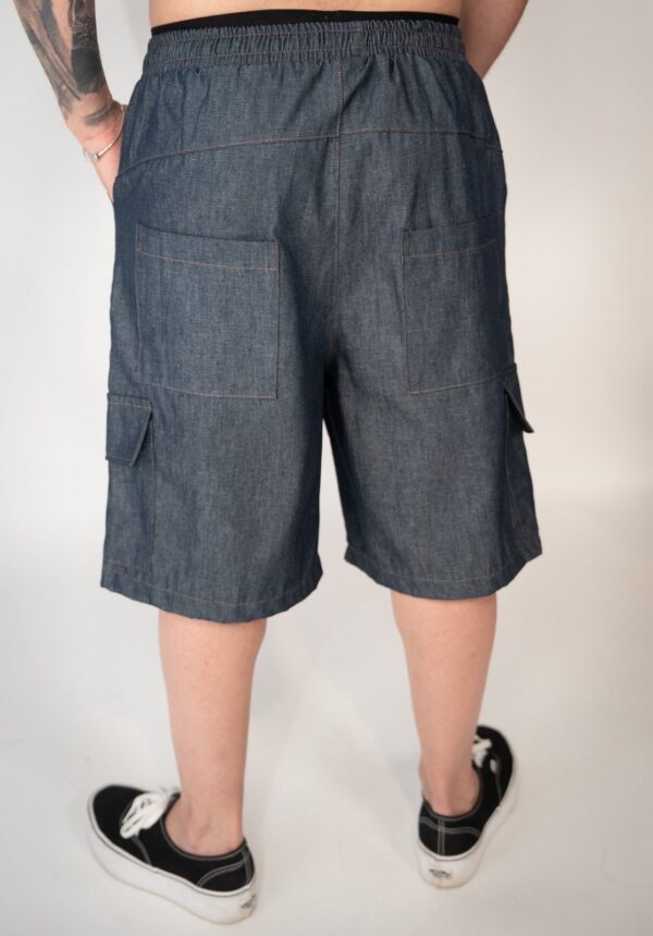Devoted Classic Cargo Short in Denim - Image 3