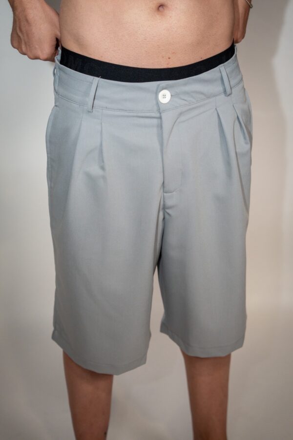 Devoted Classic Pleated Short Gray