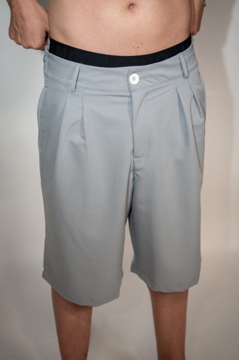Devoted Classic Pleated Short Gray