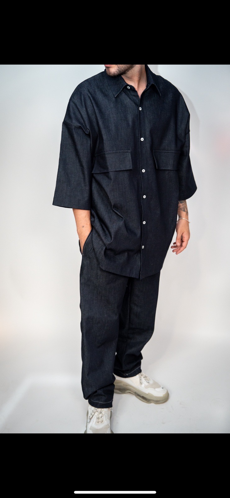 Devoted Shirt with Pockets in Denim