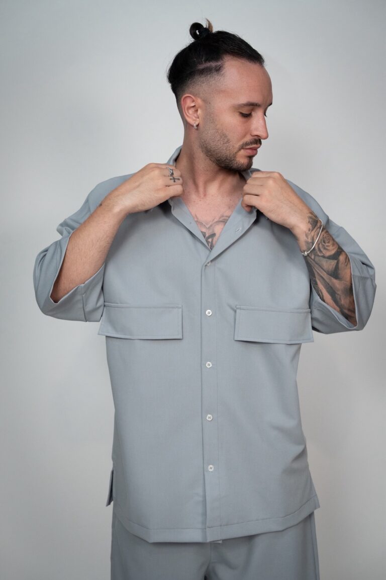Devoted Classic Pockets Shirt Gray