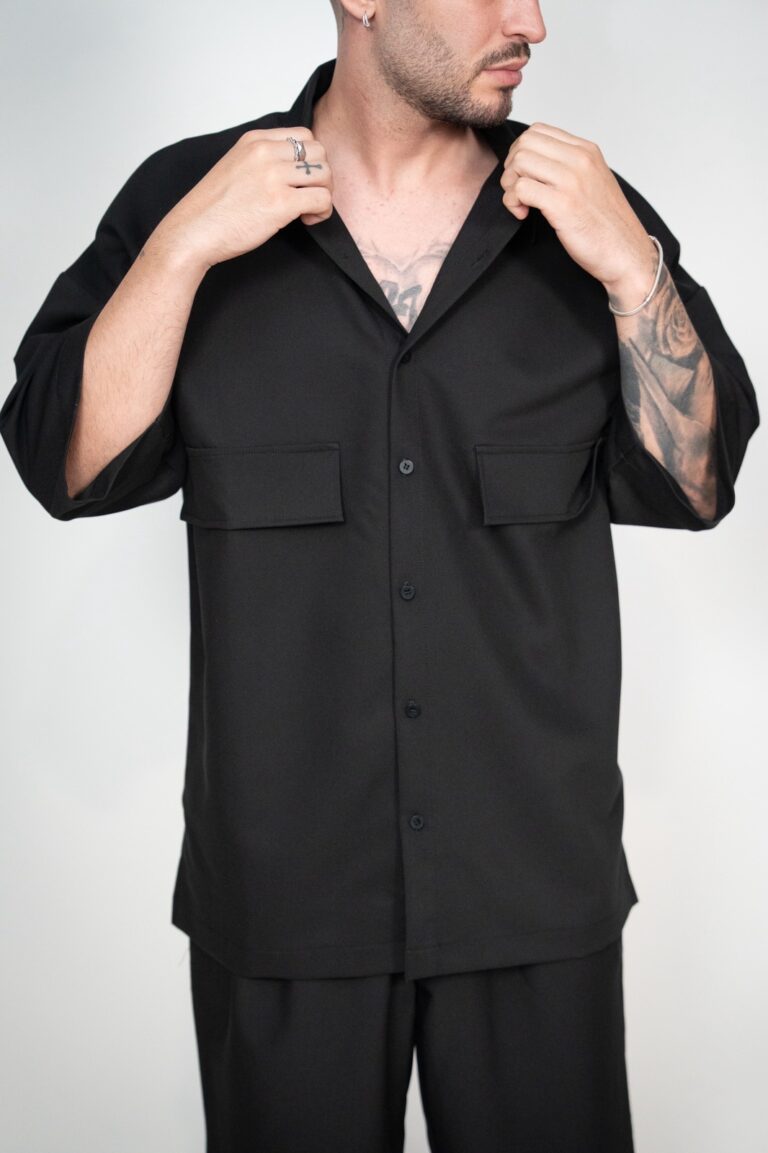 Devoted Classic Pockets Shirt Black