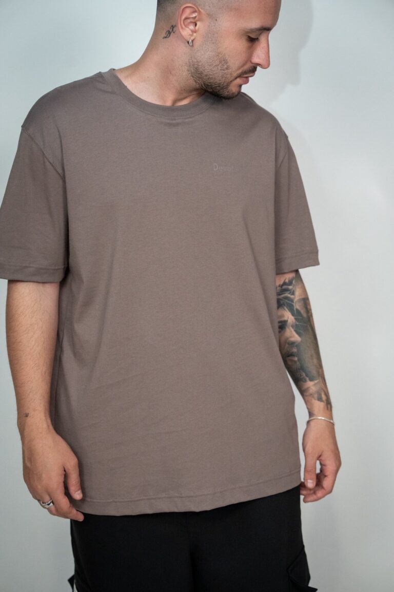 Devoted Classic Slim T-Shirt Brown