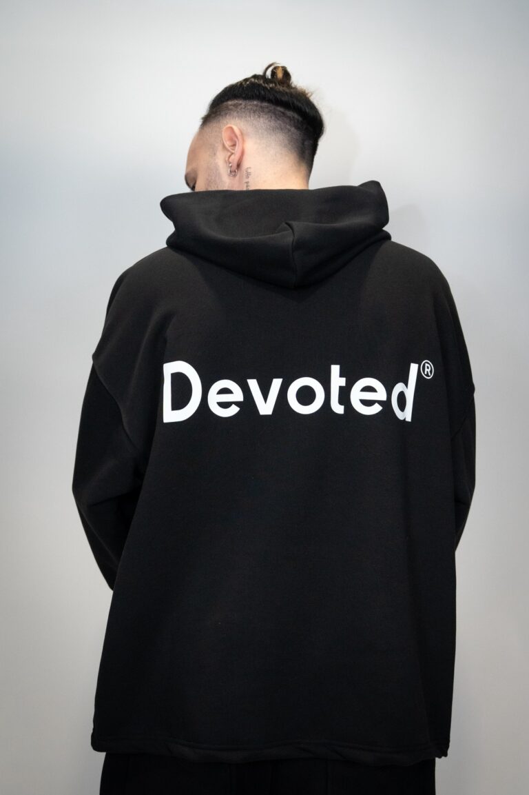 Devoted Classic Oversized Hoodie – Back Logo