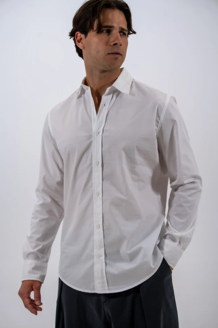 Devoted Classic Striped Shirt White